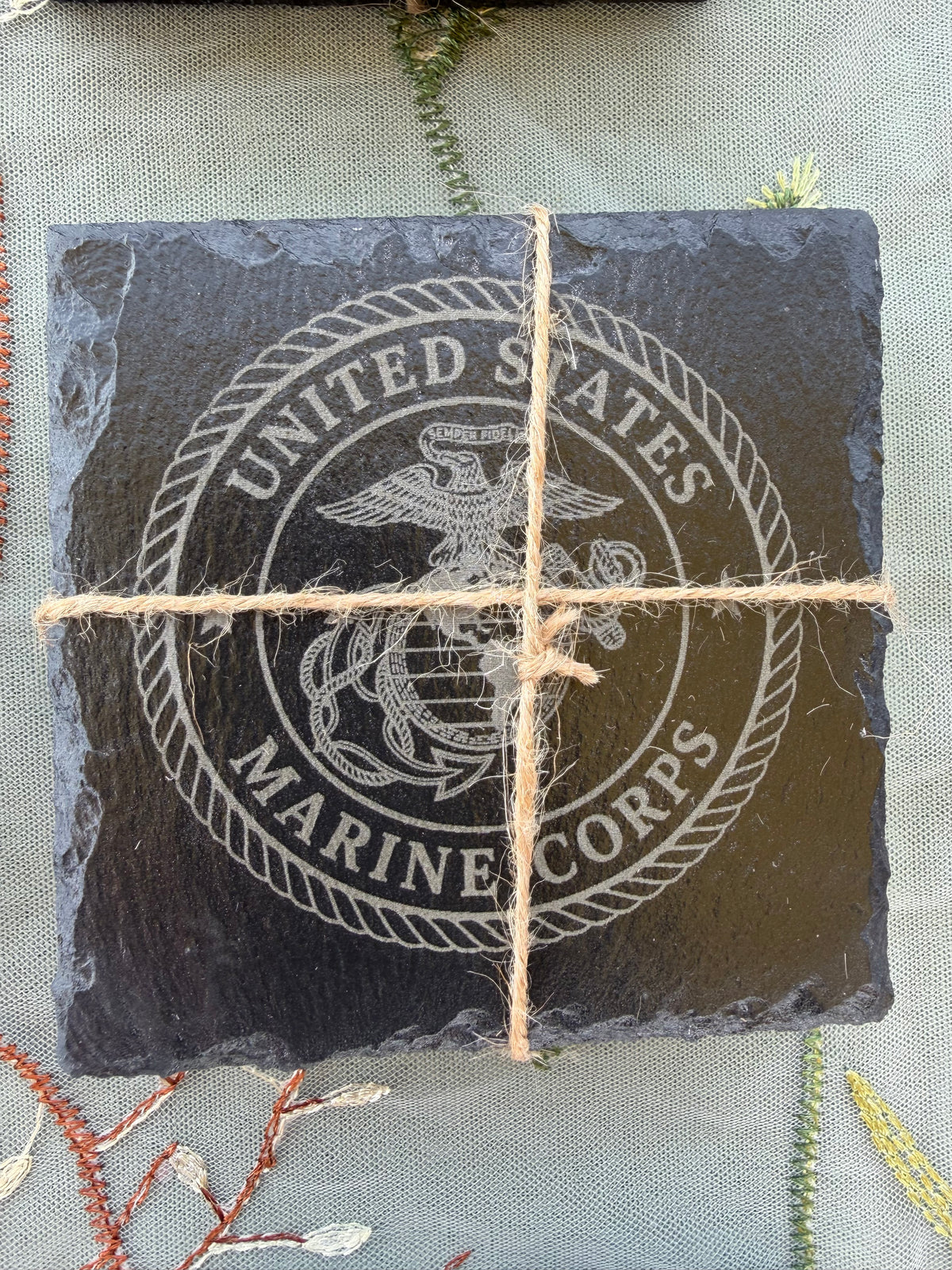 Marines-Slate Coasters USMC
